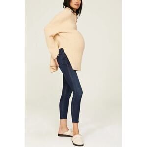 Joes Jeans Womens 30 Maternity Blue Stretch Denim Flawless Mid Rise Skinny